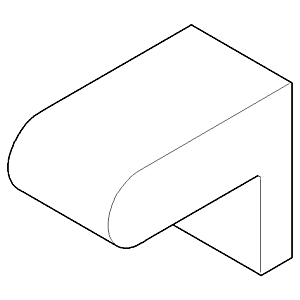 Dornbracht support mural droit 081767501-00 chromé