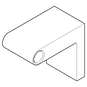 Dornbracht wall bracket left BTH+PH - 081767502-00 chrome