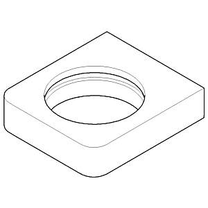 Dornbracht support mural porte verre - c 081771559-00 chromé