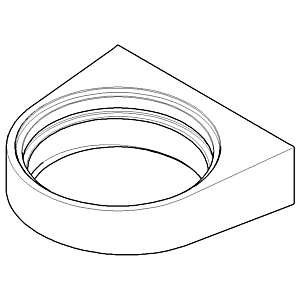 Dornbracht Wandhalter Glashalter 081784505-00 chrom
