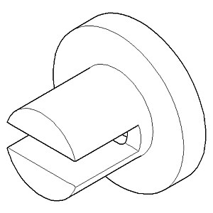 Dornbracht wall bracket shelf - 081789506-00 chrome