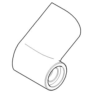 Dornbracht support mural gauche 081790500-00 chromé