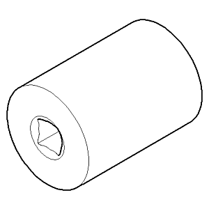 Dornbracht wall bracket bath grip 081792504-00 chrome