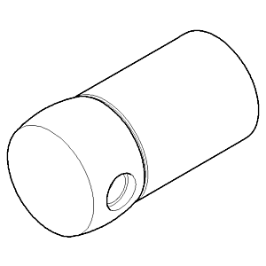 Dornbracht support mural porte-papier chromé