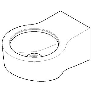 Dornbracht support mural lumière 081792510-00 chromé