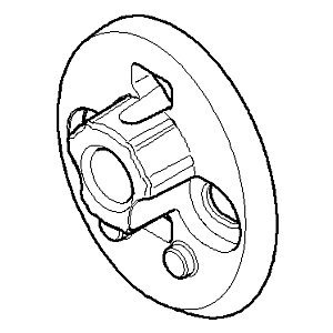 Dornbracht Wandhalter universal - ch 081794500-00 140x60x10_chrom