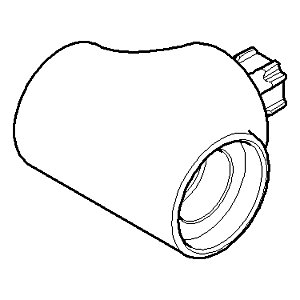 Dornbracht Halter anneau porte-serviette chromé