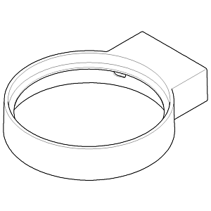 Dornbracht Wandhalter Toilettenbürst 081797503-00 chrom