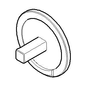 Dornbracht Halter Haken zeiteilig+Pa 08179755990 30x30x15