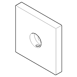 Dornbracht wall bracket shower set 081798507-06 matt platinum