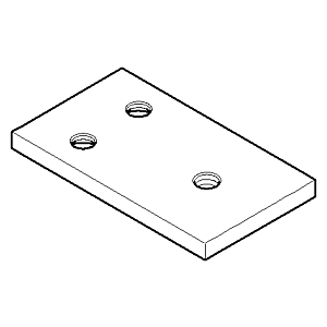Dornbracht recording glass plate 081798553-00 chrome