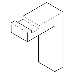 Dornbracht Haken 45 mm Symetrics 081860526-00 chrom