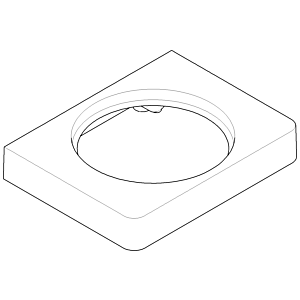 Dornbracht boîtier brosse de toilette chromé