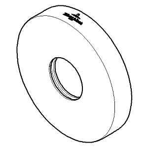 Dornbracht Rosette Brausehalter 082762501-00 chrom