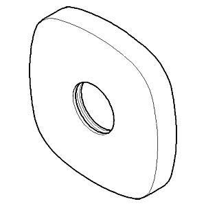 Dornbracht Rosette Brausehalter 082772500-00 chrom