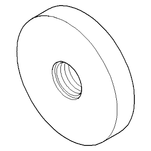 Dornbracht Rosette Reservepapier 082789500-06 platin matt