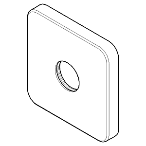 support de douche rosace Dornbracht - ch 082796500-00 130x85x35_chrom