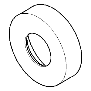 Dornbracht Rosette Wannengriff - chr 082797502-00 40,5x40,5x11_chrom