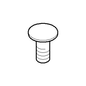 Dornbracht decorative screw 083030527-06 matt platinum