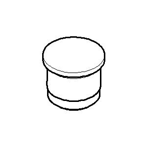 Dornbracht Pipe end plug smooth (D16/14 mm) 083120521-00 chrome