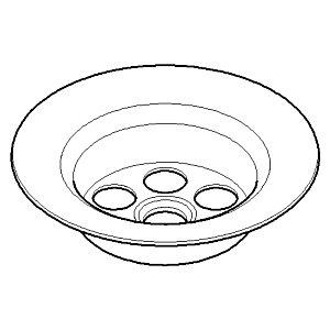 Dornbracht Ventilsieb D= 60 mm - mess 091101005-09 messing