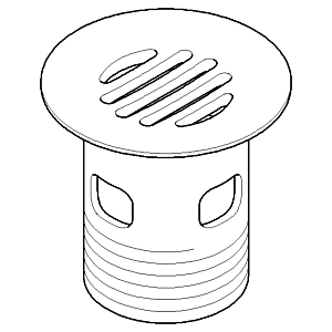 Dornbracht Goblet strainer valve G1 2000 /4 2000 091101027-06 matt platinum