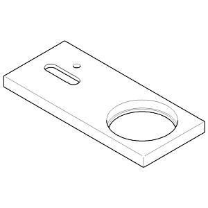 Dornbracht Abdeckplatte EHM-WT MEM - 091101071-00 chrom