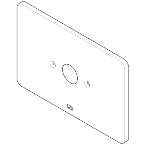 Dornbracht plaque de recouvrement 091101090-00 chromé