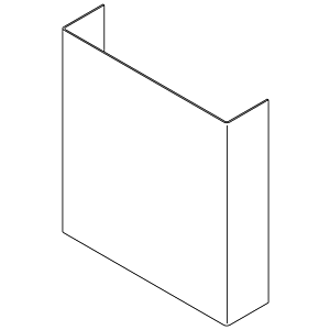 Dornbracht Blechabdeckung 091101117-85 edelstahl poliert