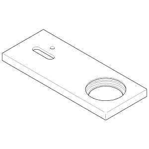 Dornbracht rosace 091101187-08 091101187 150 x 60 x 9 mm platine