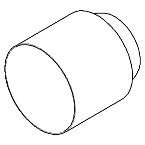 Dornbracht HAUBE VERLAENGERUNG 50 mm 091102022-00 100 x 65 x 65_chrom