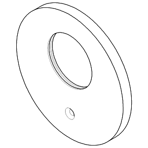 Dornbracht Plate Thermostat chrome 091102065-00 10.5 mm Chrome