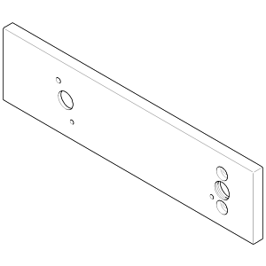 Dornbracht eVALVE rosette 091102133-08 091102133 240 x 60 x 9 mm platinum