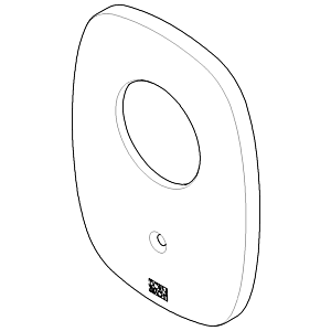 Dornbracht plaque de recouvrement xSTREAM 091102141-00 chromé