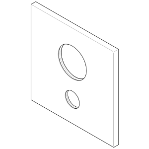 Dornbracht Abdeckplatte X- Stream W 091102178-00 chrom
