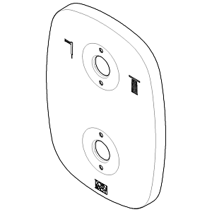 Dornbracht plate for therm. 091102228-00 chrome