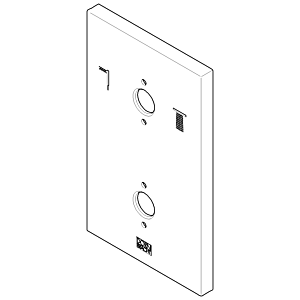 plaque de recouvrement Dornbracht pour UP Therm. 091102233-00 chromé