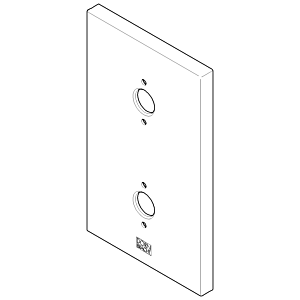 Dornbracht plaque de recouvrement pour UP-TH Pièces détachées 091102234-00 chromé