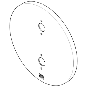 Dornbracht plaque de recouvrement pour UP Therm 091102242-00 150 x 150 x 9_chrom