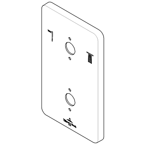 plaque de recouvrement Dornbracht pour UP therm. 091102249-00 chromé