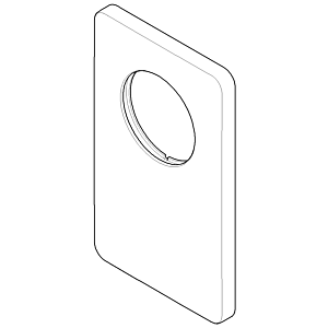 Dornbracht Abdeckplatte o. Umsteller 091102253-00 chrom