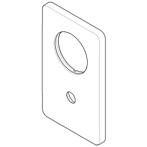 Dornbracht changement de plaque de recouvrement 091102254-00 chromé