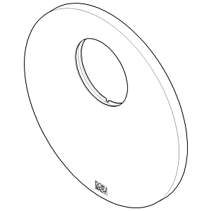 clé Dornbracht pour cache STD 091102262-00 chromé