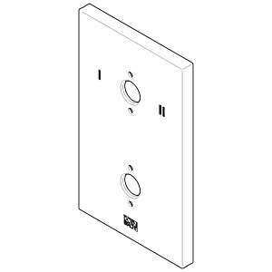 plaque de recouvrement Dornbracht pour UP Therm. 091102263-00 chromé
