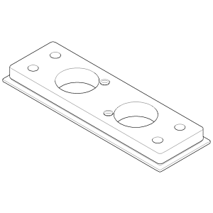 Dornbracht mounting plate 091102290-33 matt black