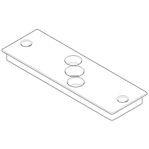 Dornbracht mounting plate 091102291-33 matt black