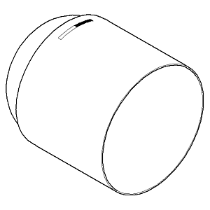 Dornbracht hood 091102295-08 091102295 D.50 x 58 mm platinum