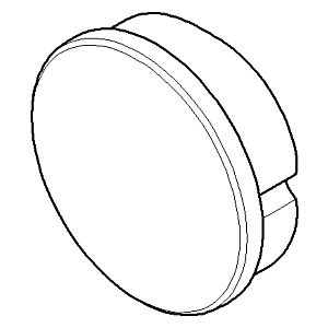 couvercle Dornbracht 09111102890 brut