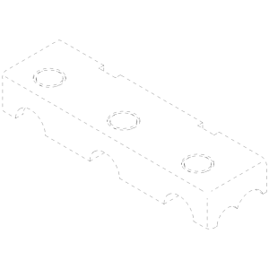 Dornbracht built-in box THM with 3 ve 09111104190