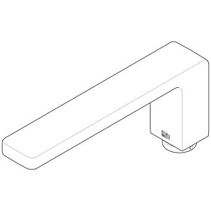 Dornbracht spout 215 mm tub - chr 091171041-00 chrome